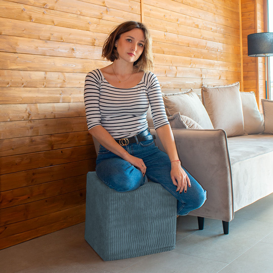 Qubik Ocean Depths Pouf