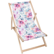Dřevěné lehátko Pastel Flowers-S