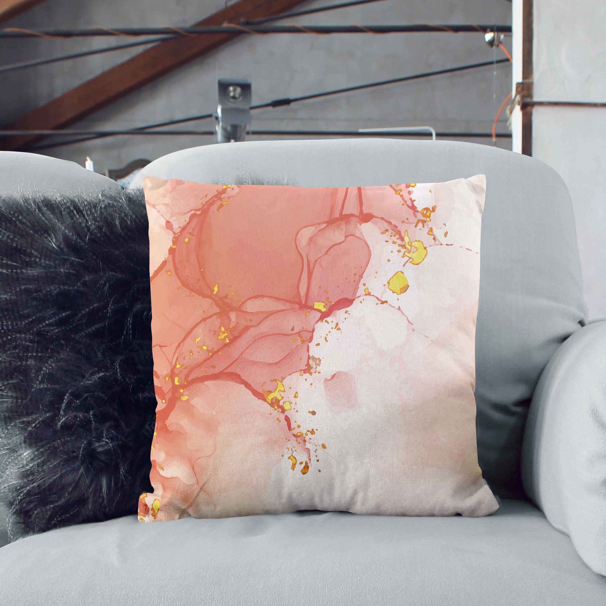 Peach Smile-Panama Pillow