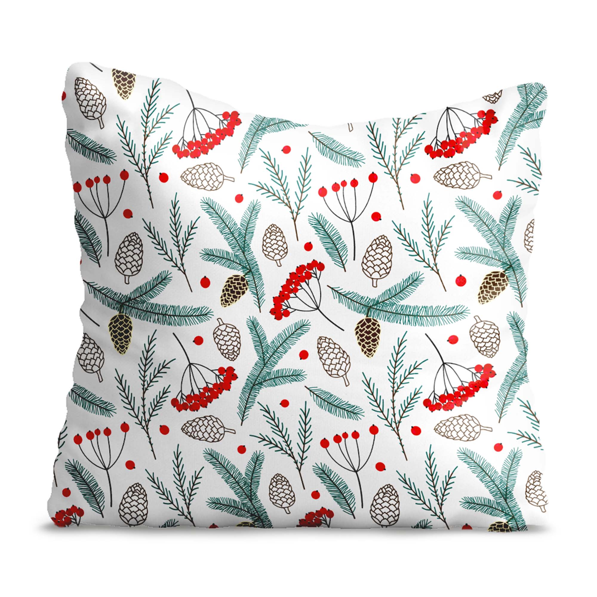Pillow Pine Cones and Berries-Velvet