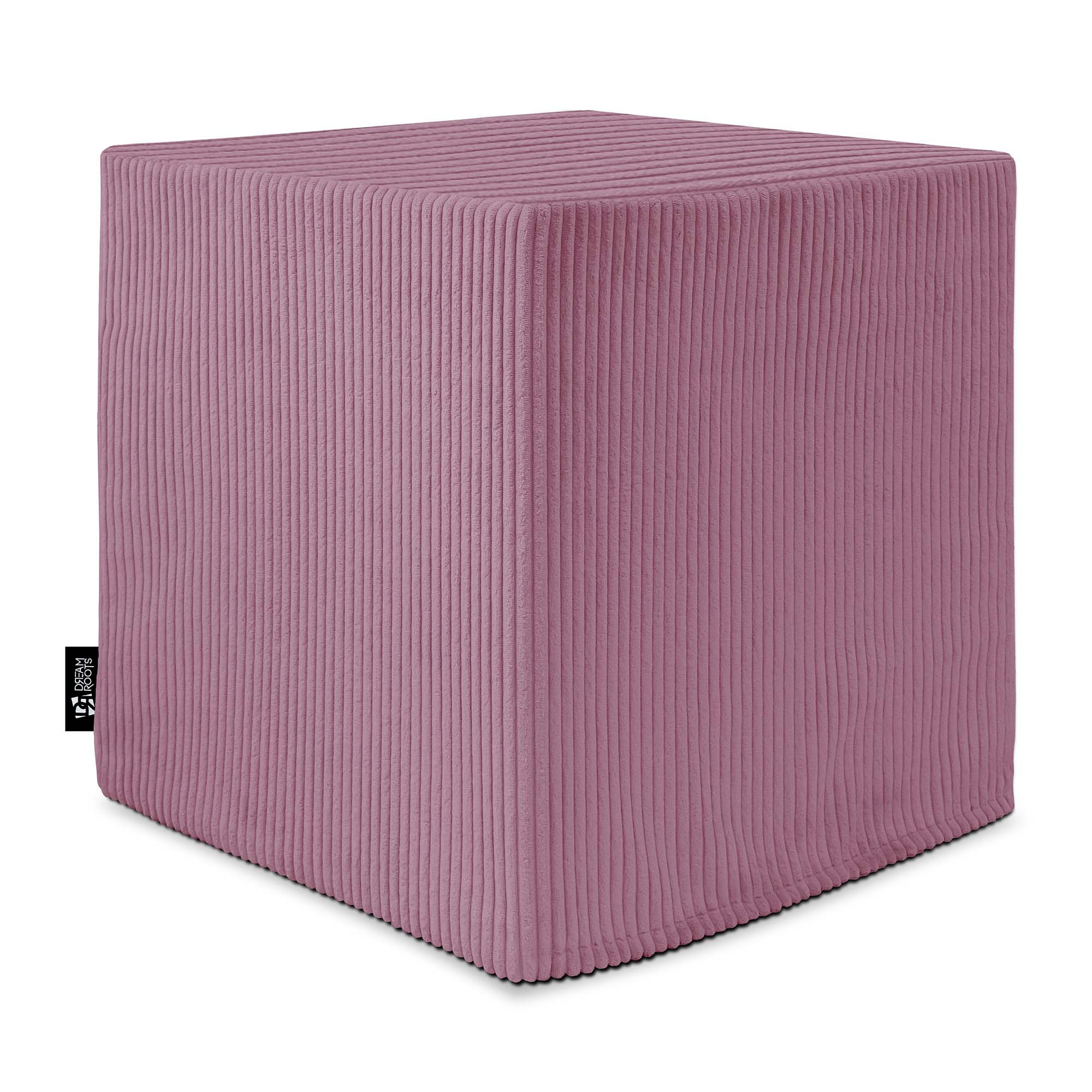 Qubik Plum Smoothie Pouf-40x40 cm