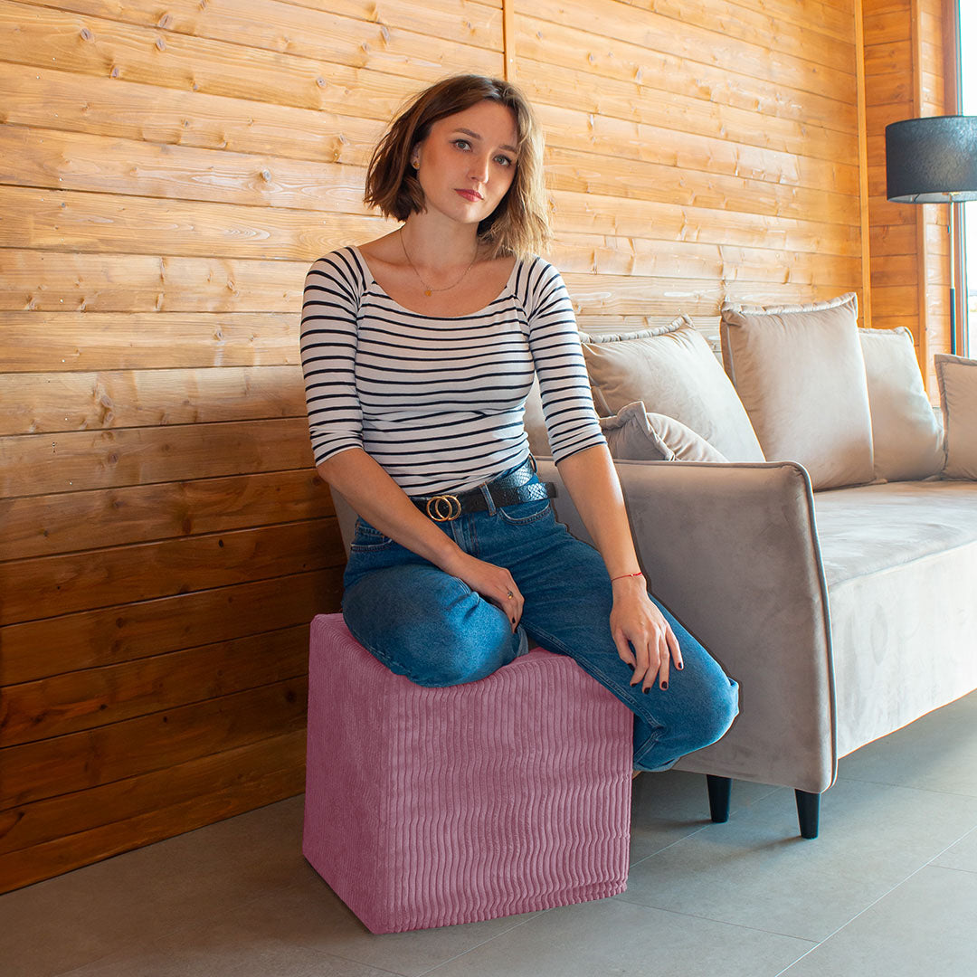 Qubik Plum Smoothie Pouf