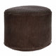 Puf kulatý podnožka Lincoln Dark Chocolate-S