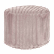 Puf kulatý podnožka Lincoln Silver Pink-S