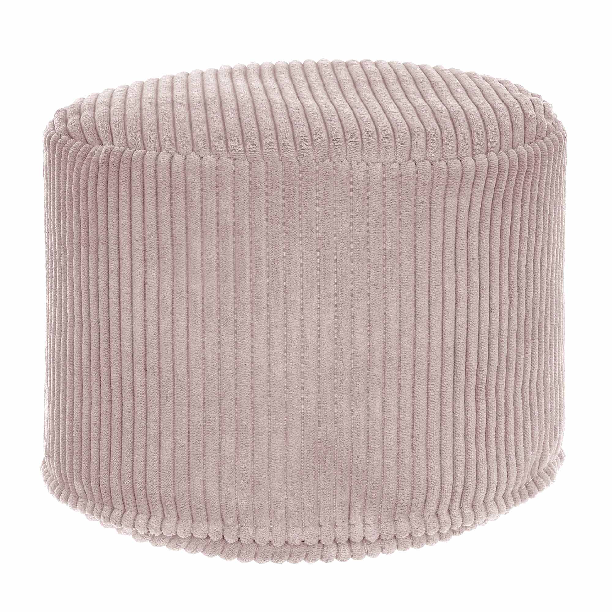 Puf kulatý podnožka Lincoln Silver Pink