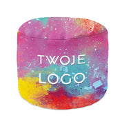 Round Footstool Pouf with Custom Advertising Logo-S