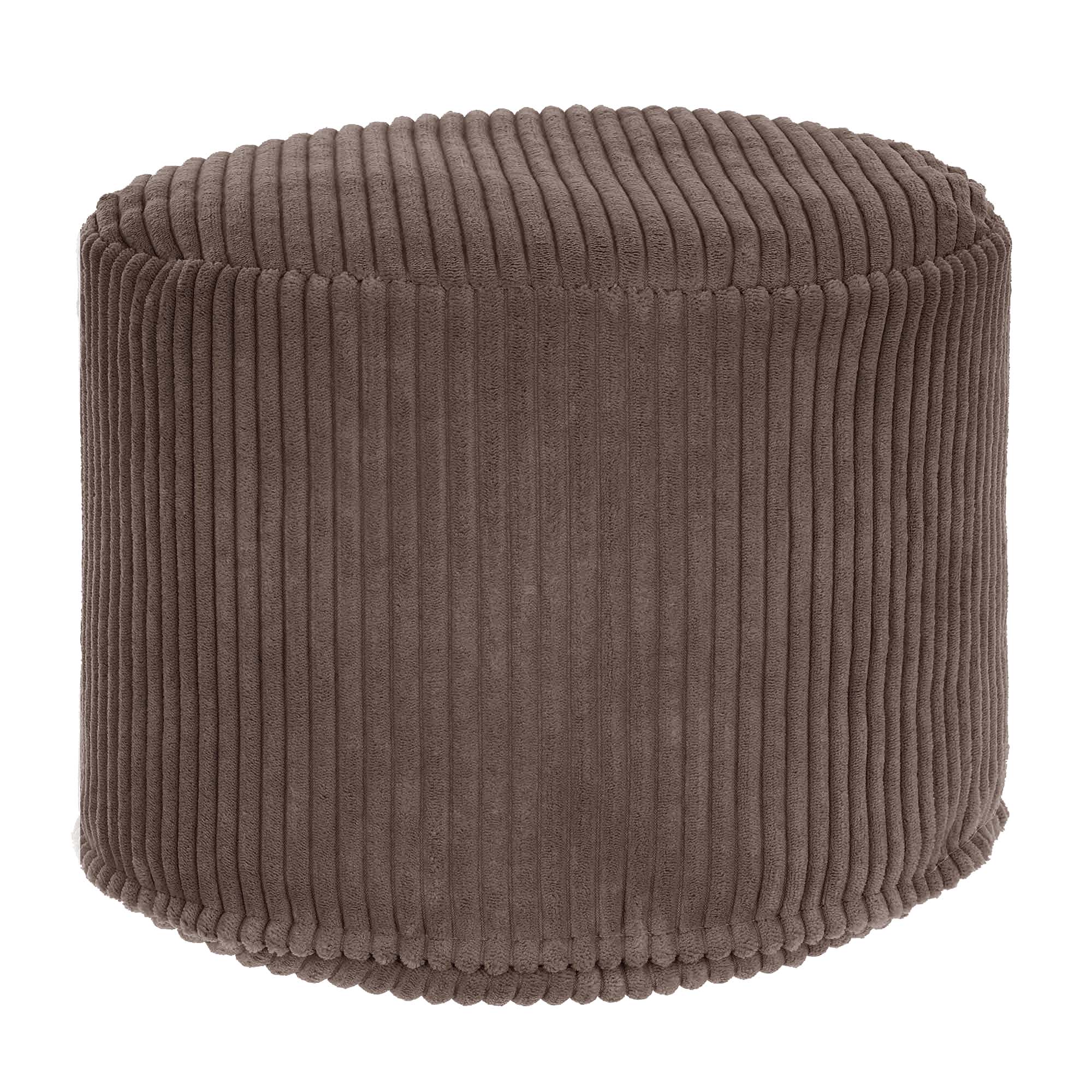 Okrúhly puf podnožka Lincoln Roasted Cocoa