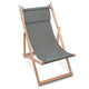 Dřevěné lehátko s polštářem imitace džínoviny Sandy Dune-M