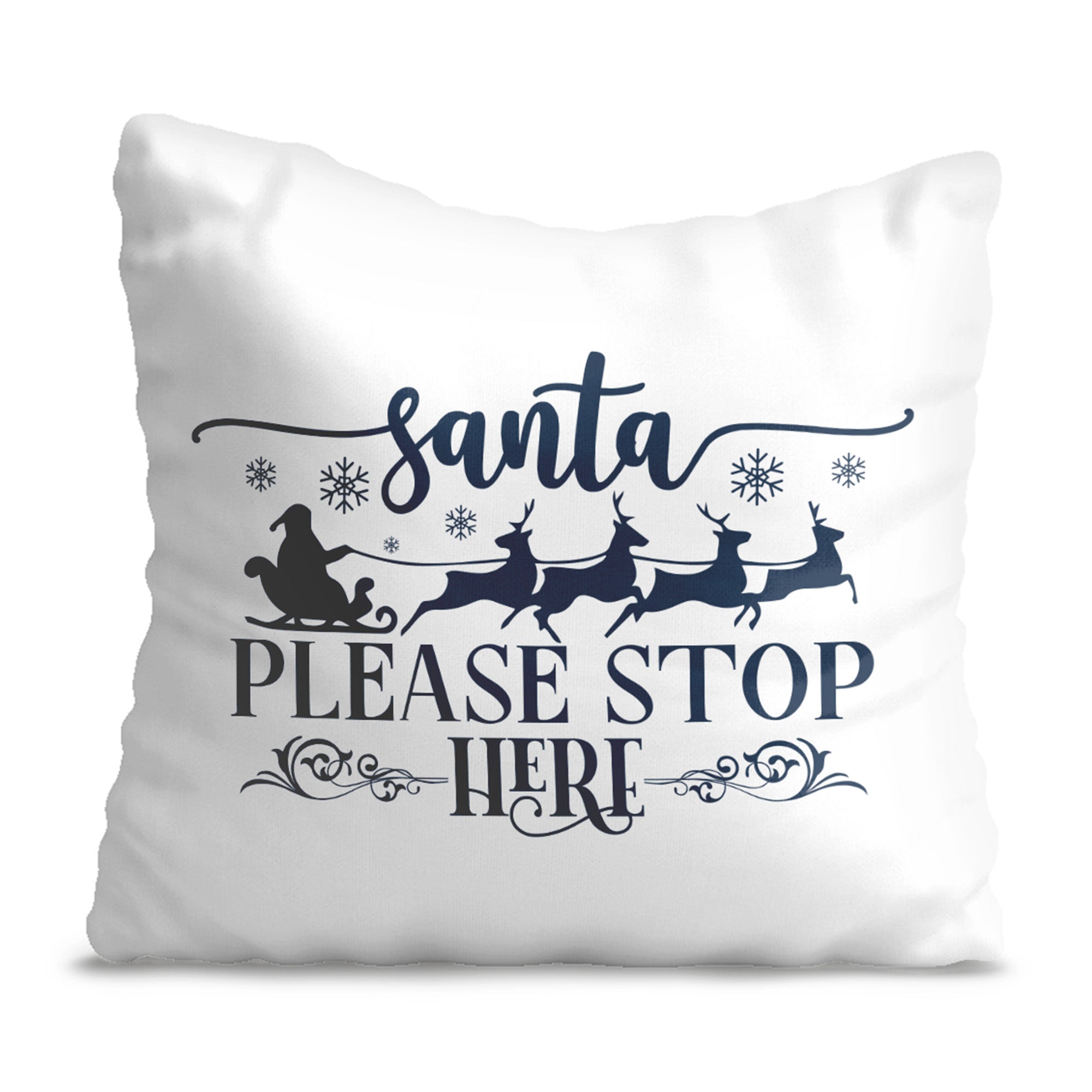 Santa is Here Pillow
