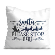 Santa is Here Pillow-Oxford
