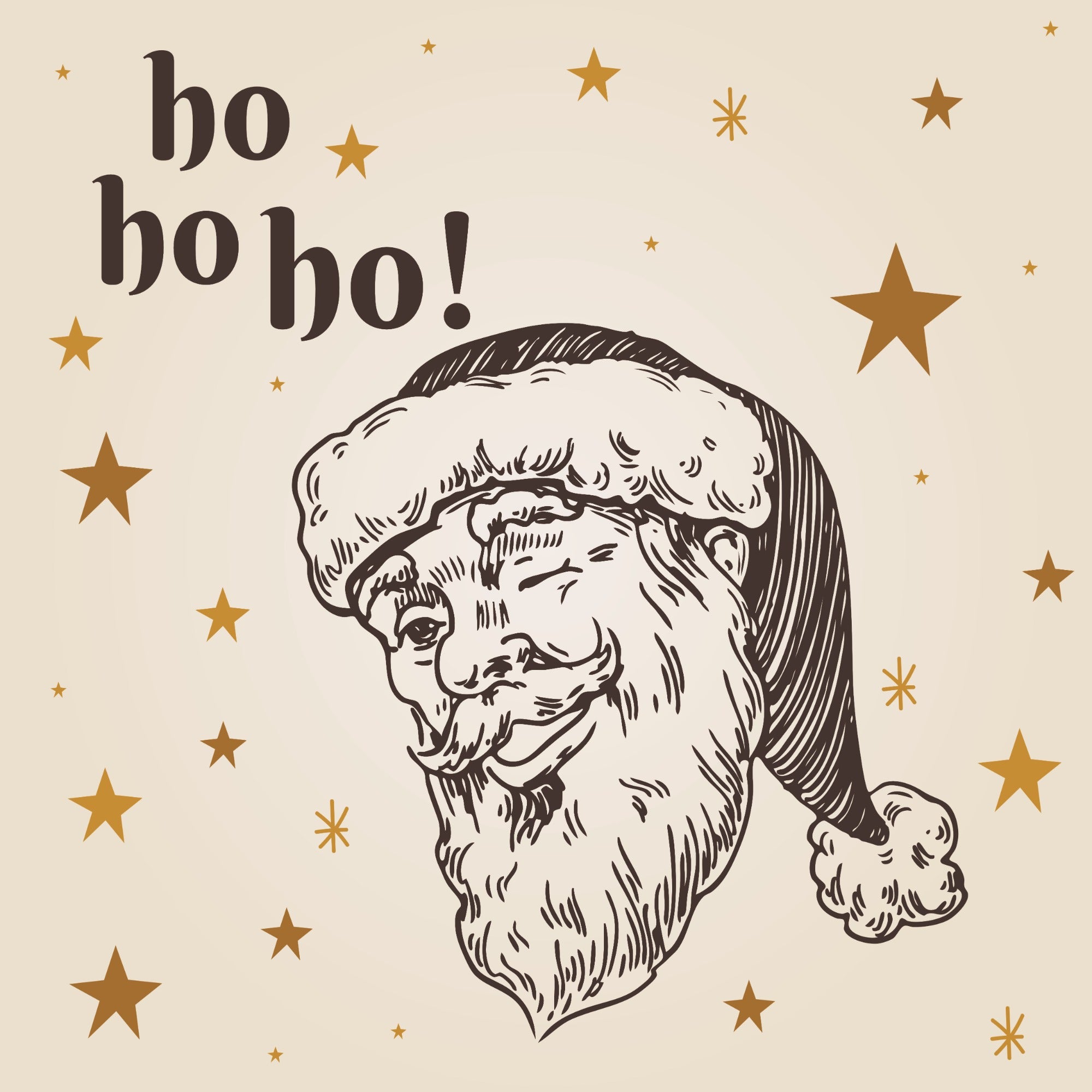 Kissen Santa Please Here Stop-Samt
