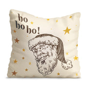 Kissen Santa Please Here Stop-Samt