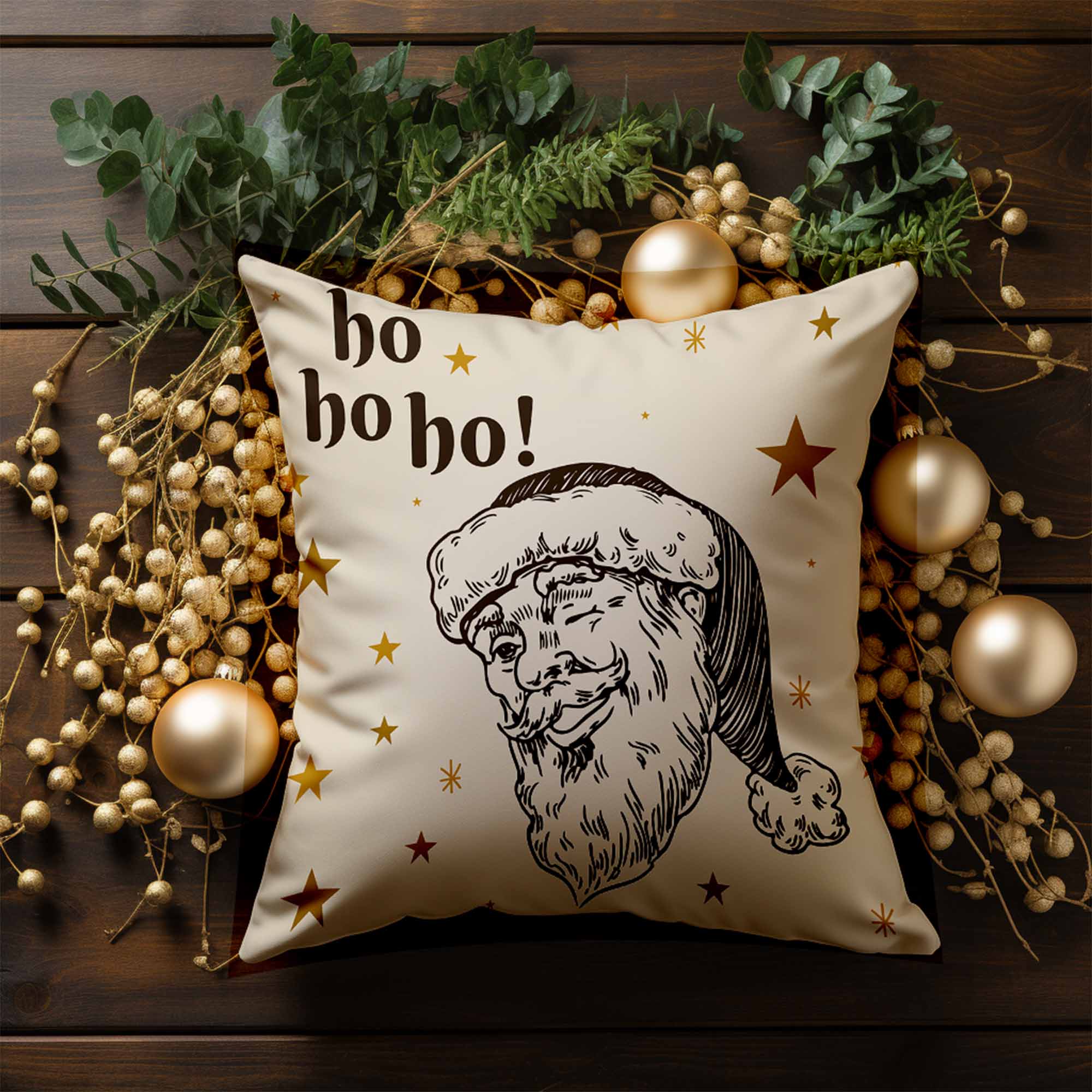 Kissen Santa Please Here Stop