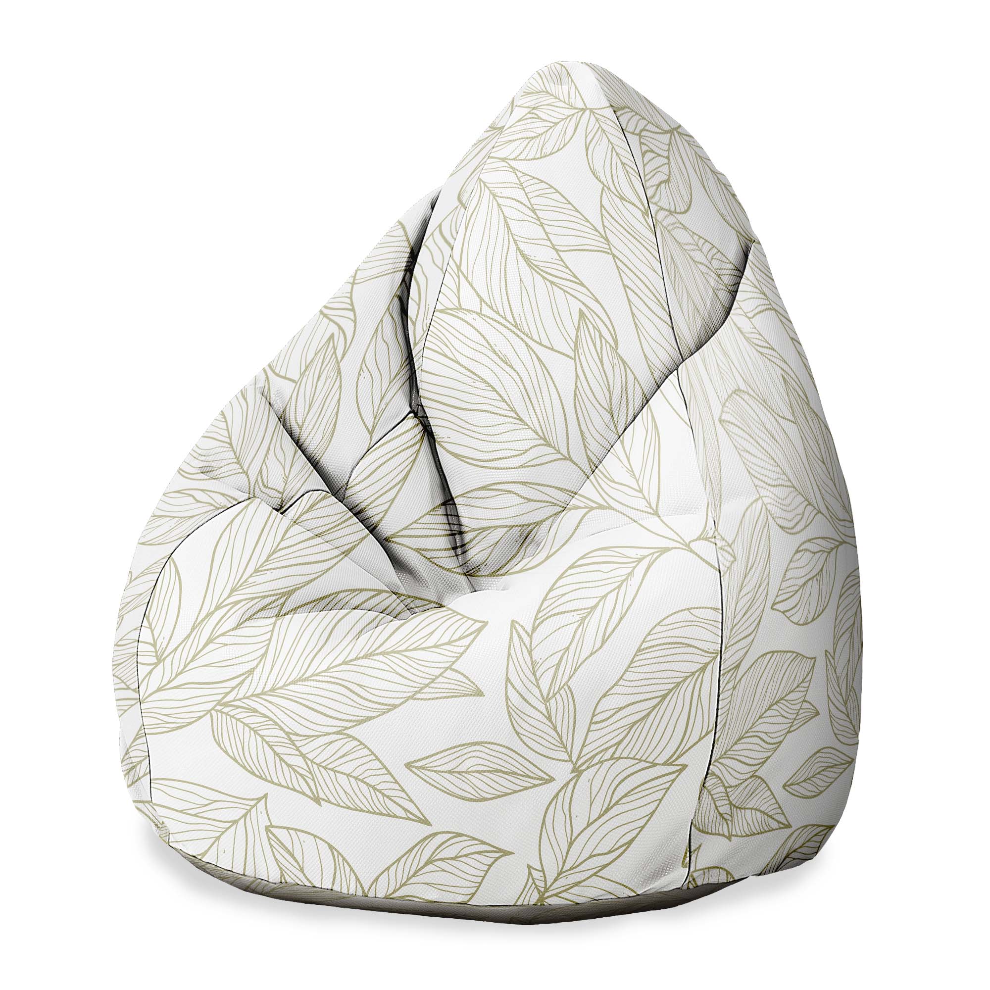 Puf Pearshape Skandinávské listy - samet