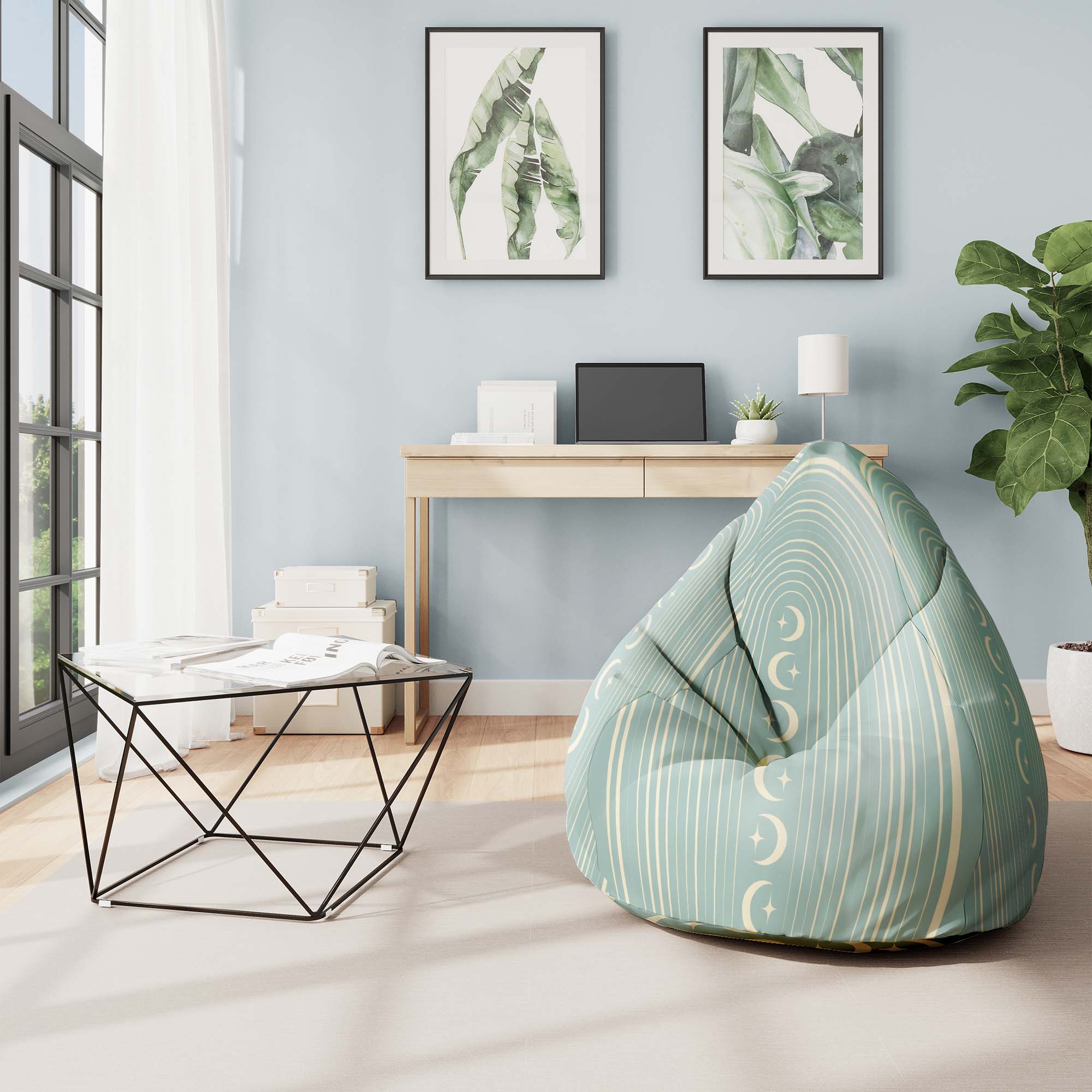 Pearshape Pouf Scandinavian Moons-Oxford
