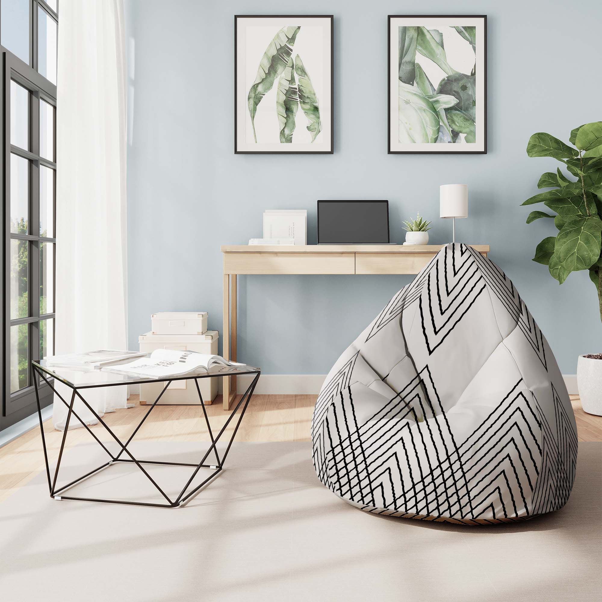 Pearshape Pouf Silent Scandinavian-Oxford