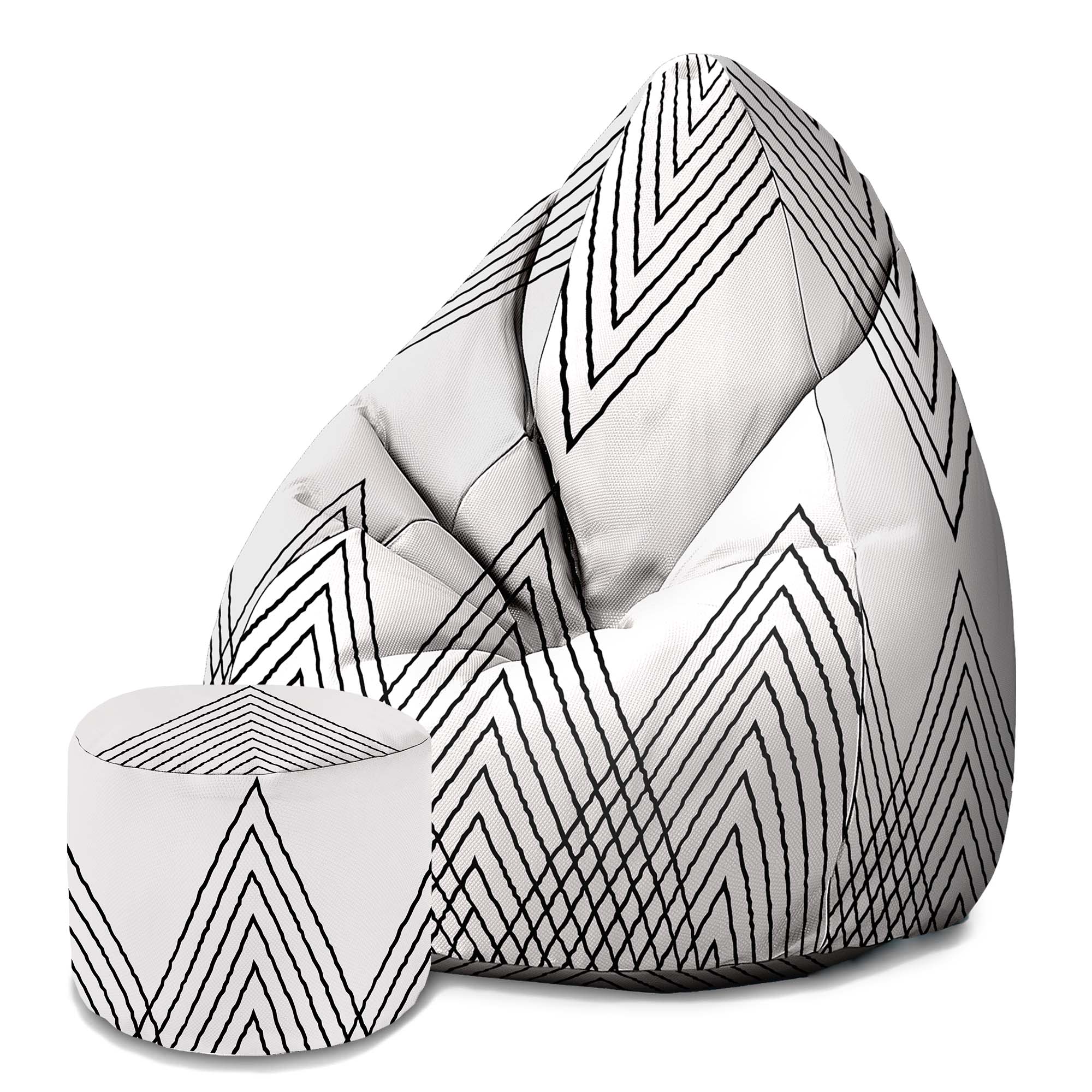 Kulatý puf podnožka Silent Scandinavian