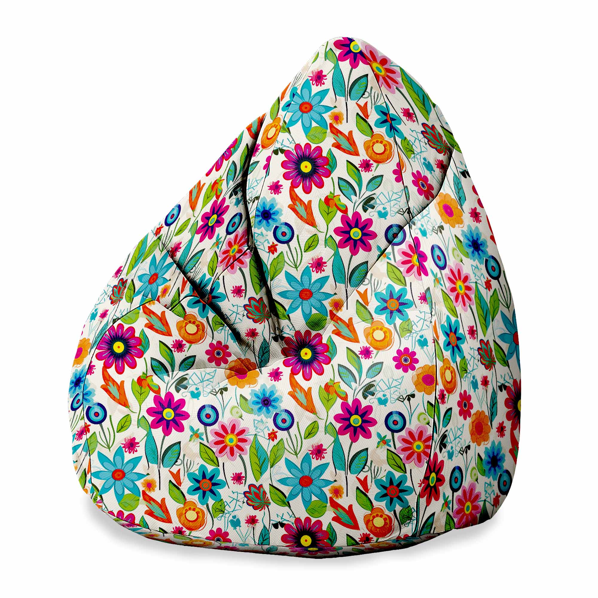 Sedací vak Pearshape Malé jarné kvety