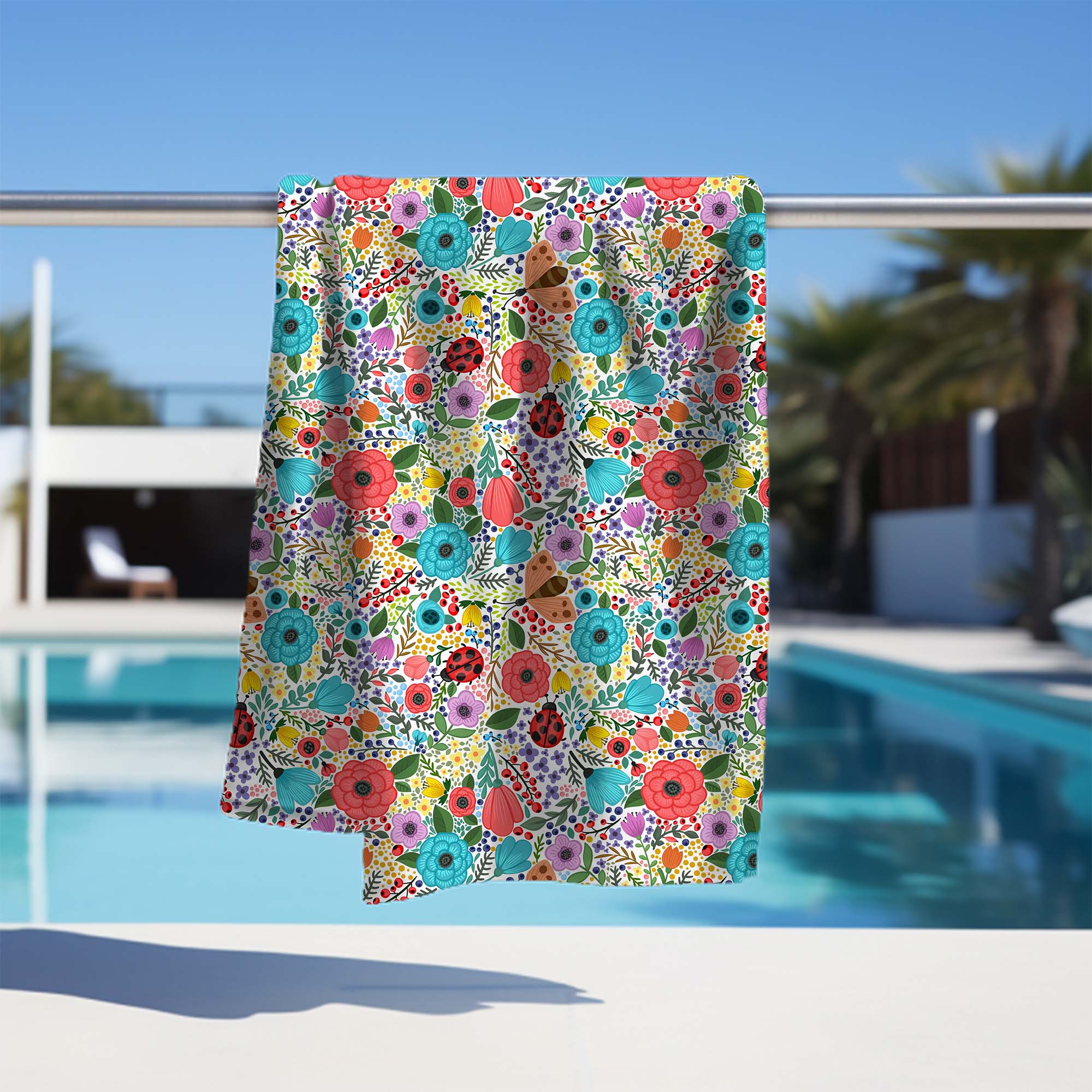 Towel Spring Flowers-30x50 cm
