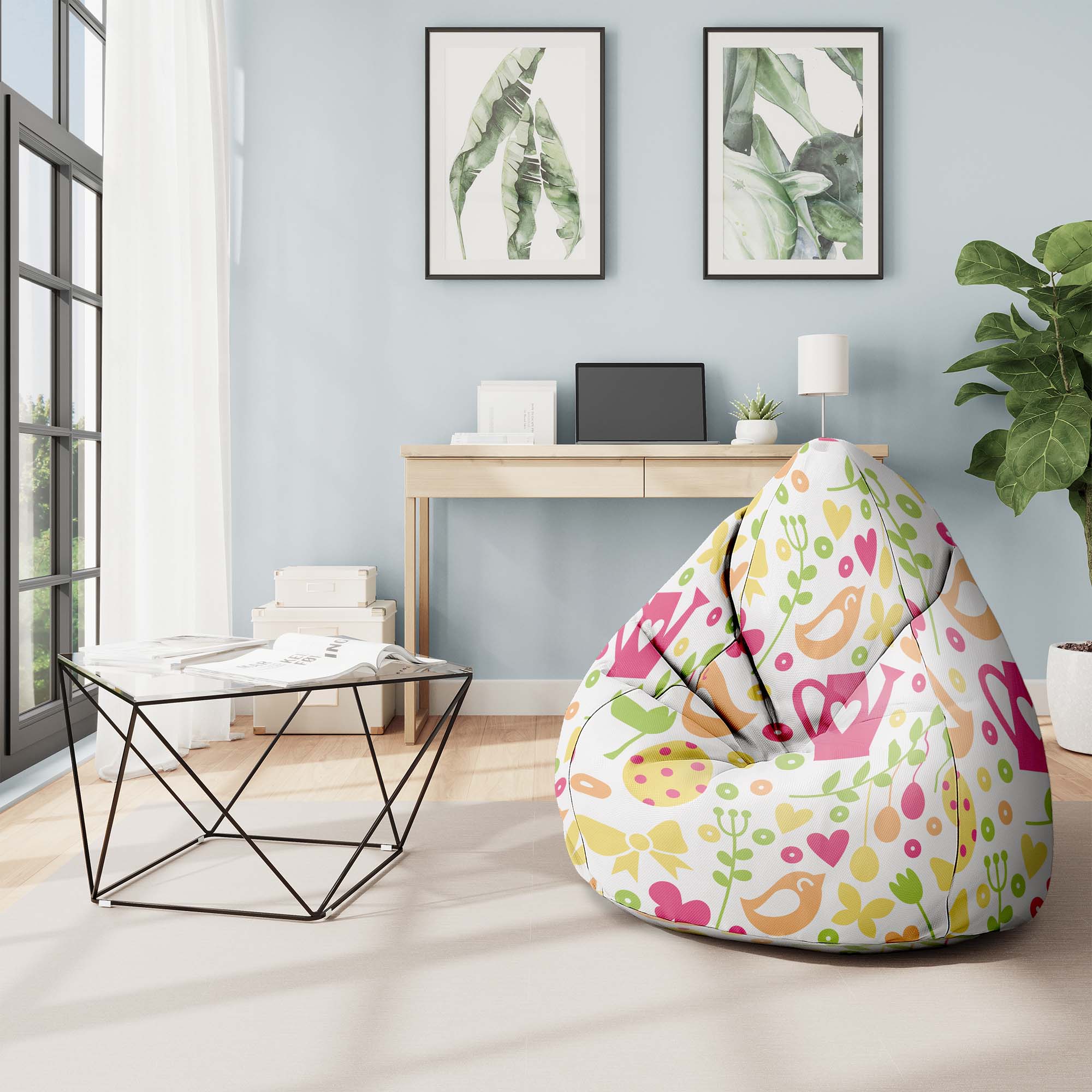 Puf Pearshape Spring Time