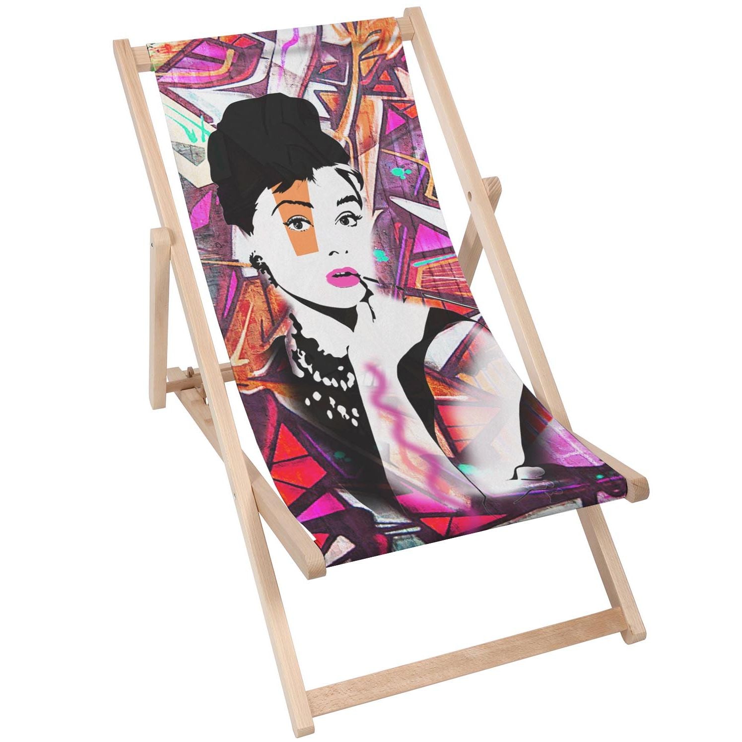 Dřevěný stolek Audrey Colourful-30x40 CM