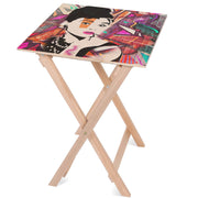 Dřevěný stolek Audrey Colourful-50x50 CM