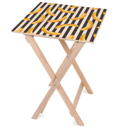 Stolik drewniany Banana Stripes-50x50 CM