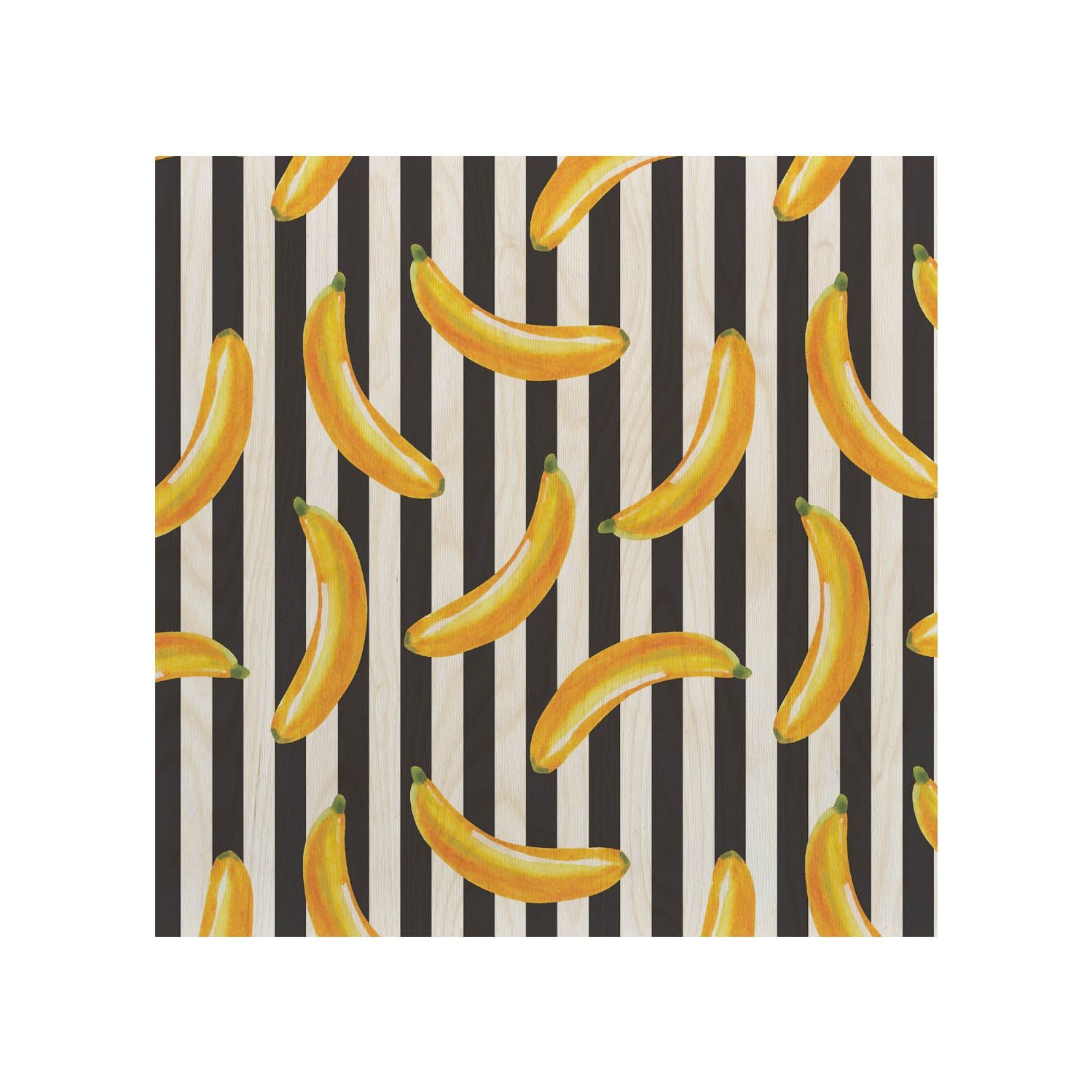 Wooden Table Banana Stripes-30x40 CM