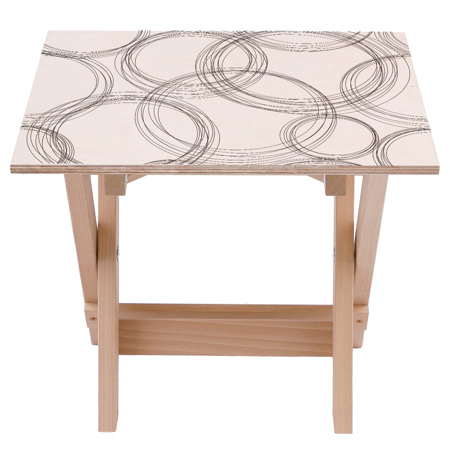 Holztisch Große Räder-50x50 CM