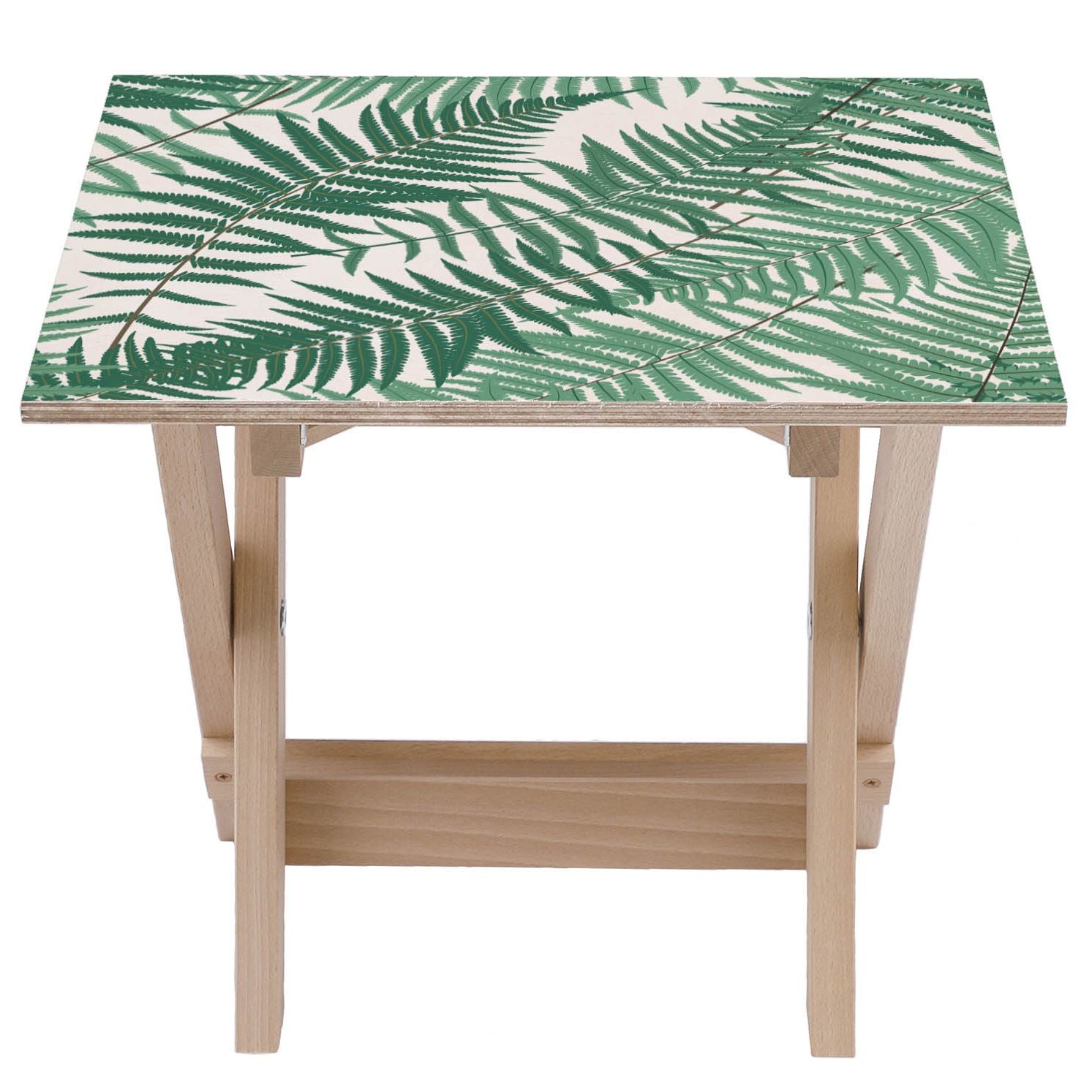 Stolik drewniany Fern Leaf-50x50 CM