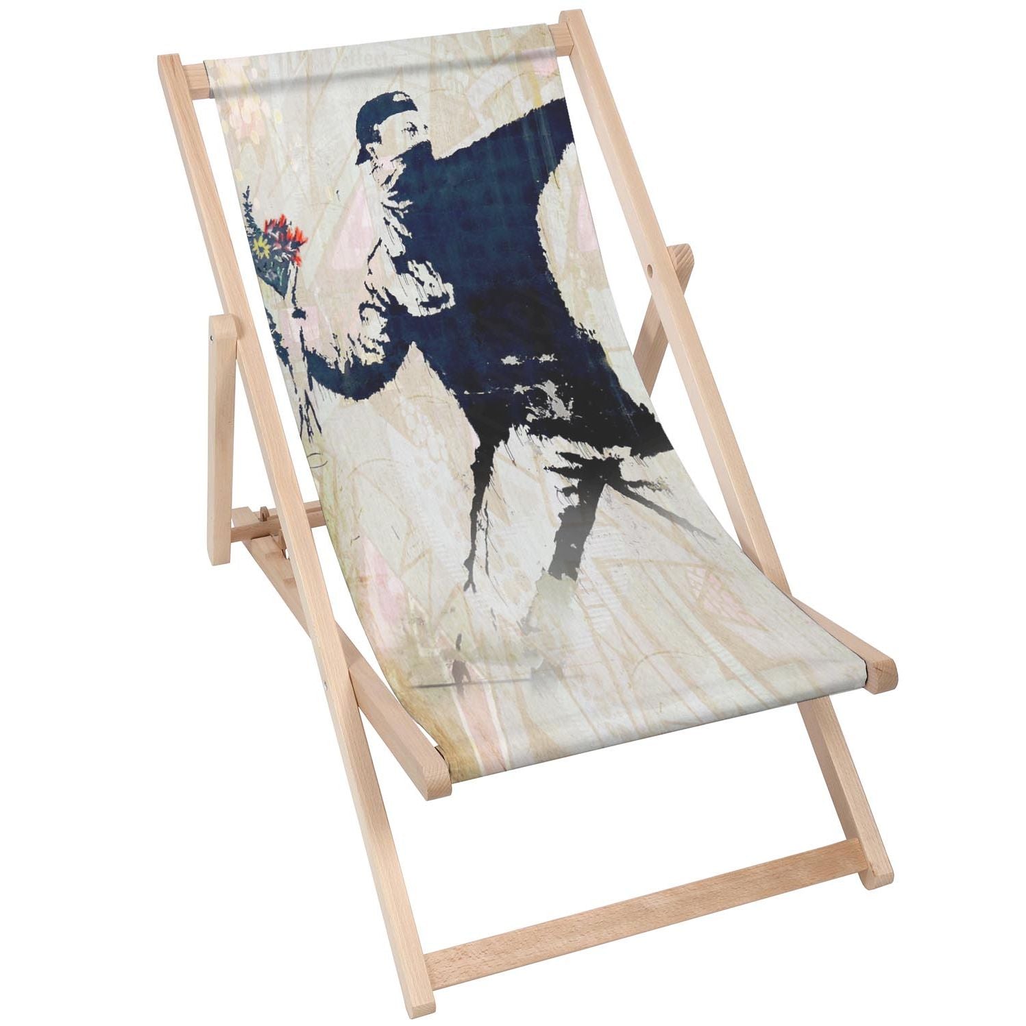 Flower Bomber Wooden Table-30x40 CM