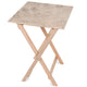 Wooden Table Gray Marble-50x50 CM
