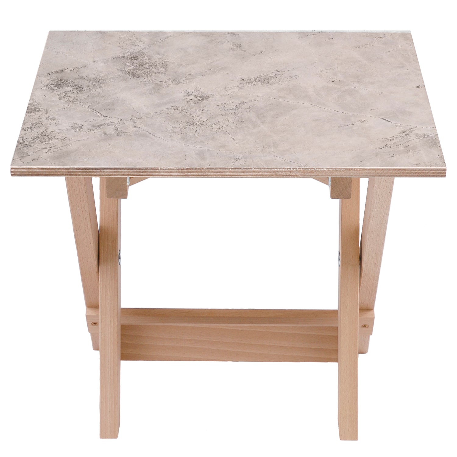 Dřevěný stolek Gray Marble-30x40 CM