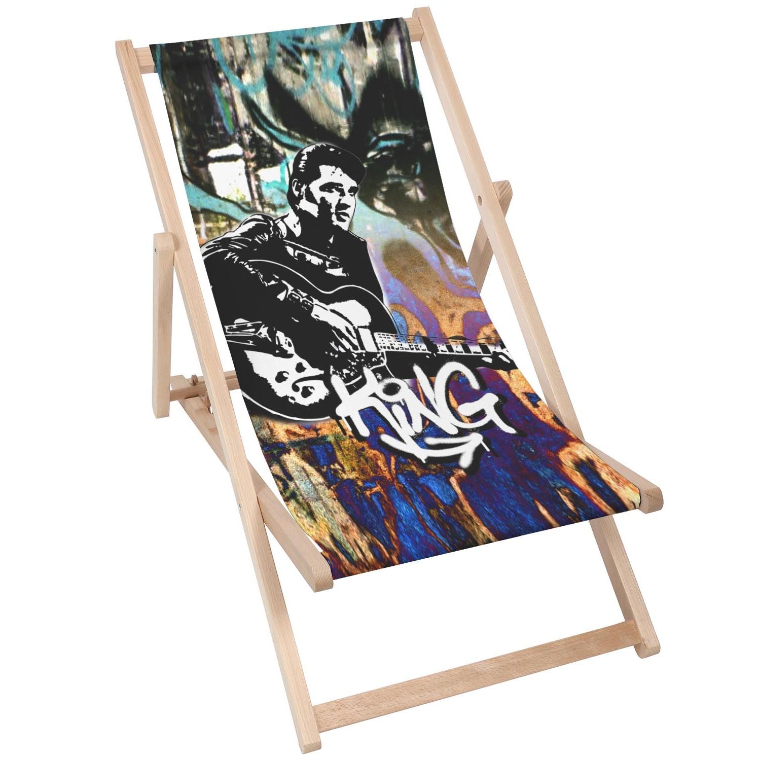 Stolik drewniany King Elvis-30x40 CM