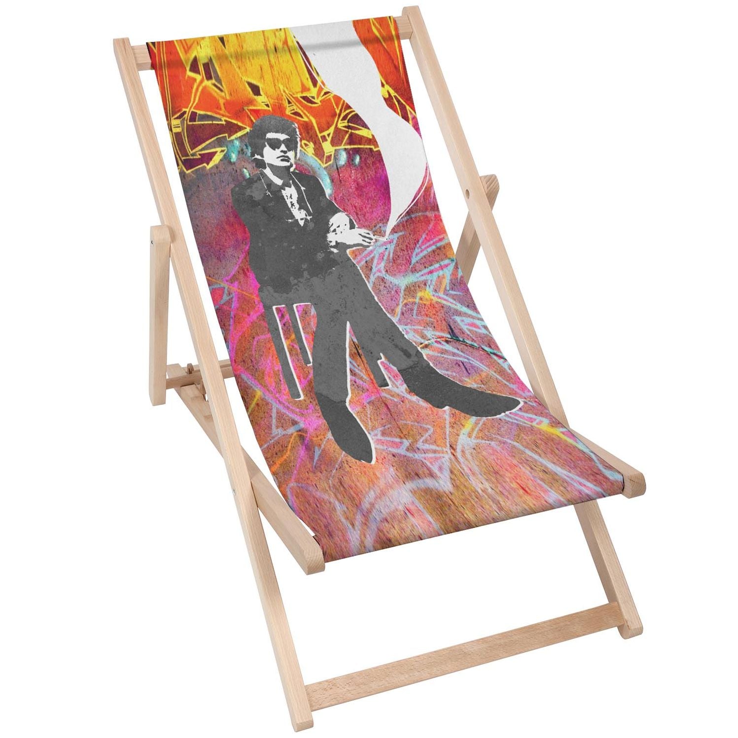 Drevený stolík Man In Black-50x50 CM