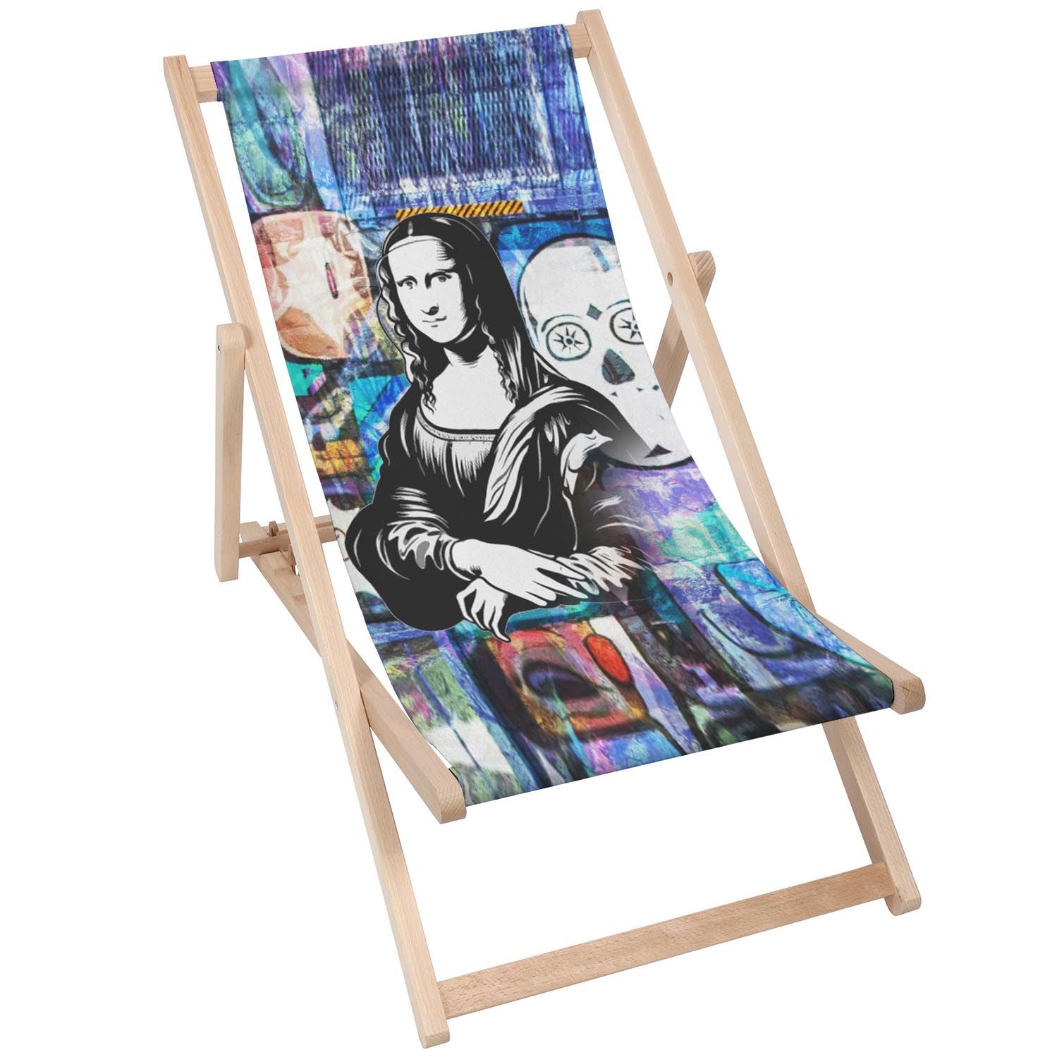 Stolik drewniany Mona Lisa Black-50x50 CM