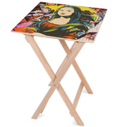 Dřevěný stolek Mona Lisa Yellow