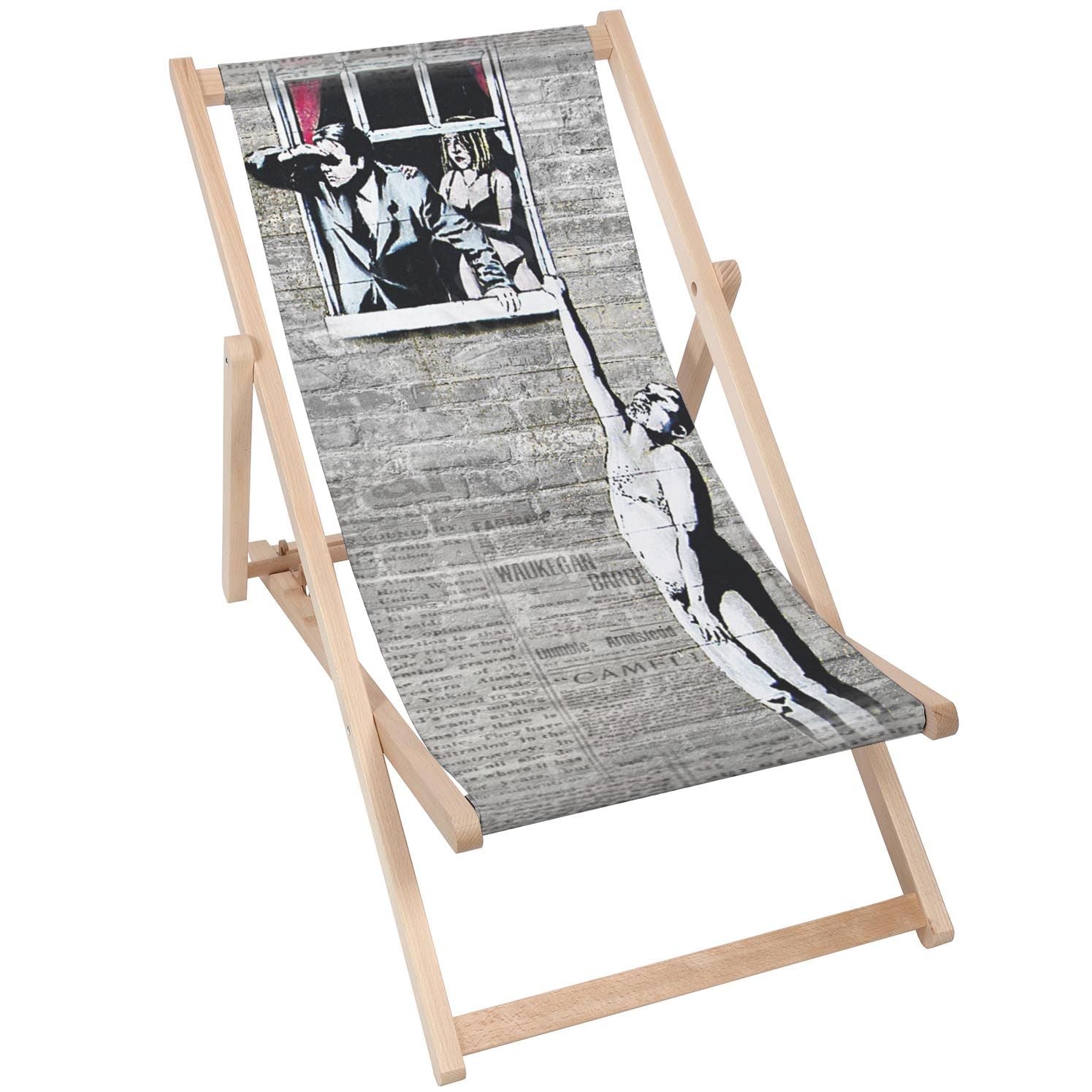 Dřevěný stolek Naked Man 50x50 CM