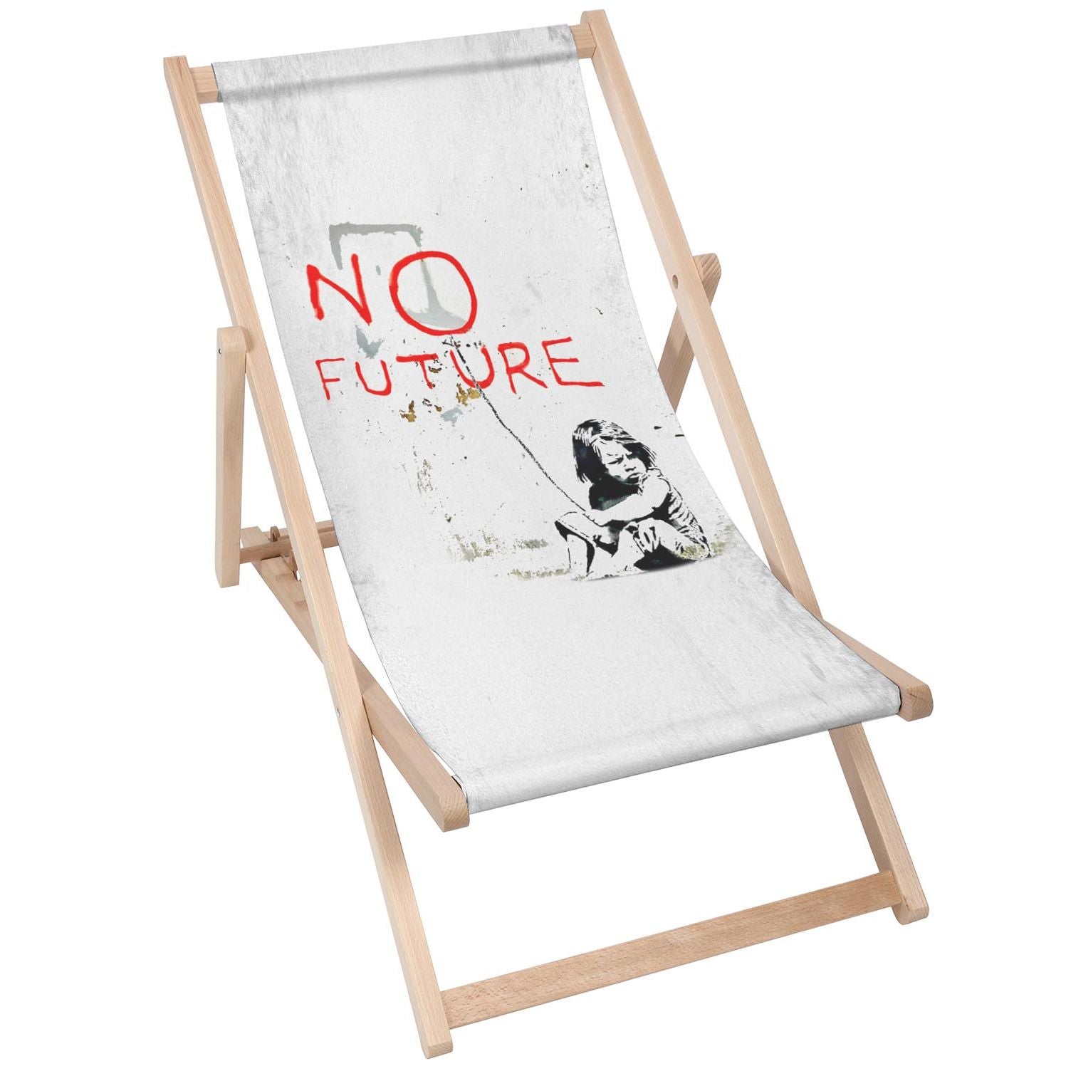 Drevený stolík No Future-50x50 CM
