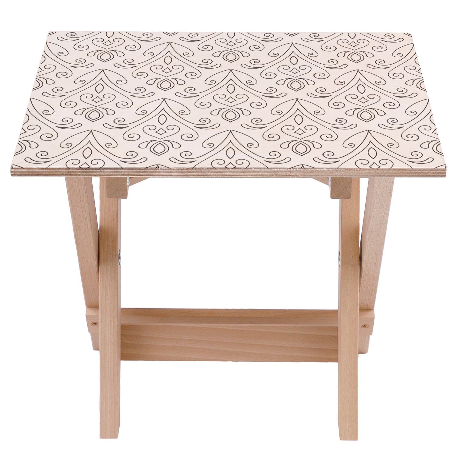 Stolik drewniany Delicate ornament-30x40 CM