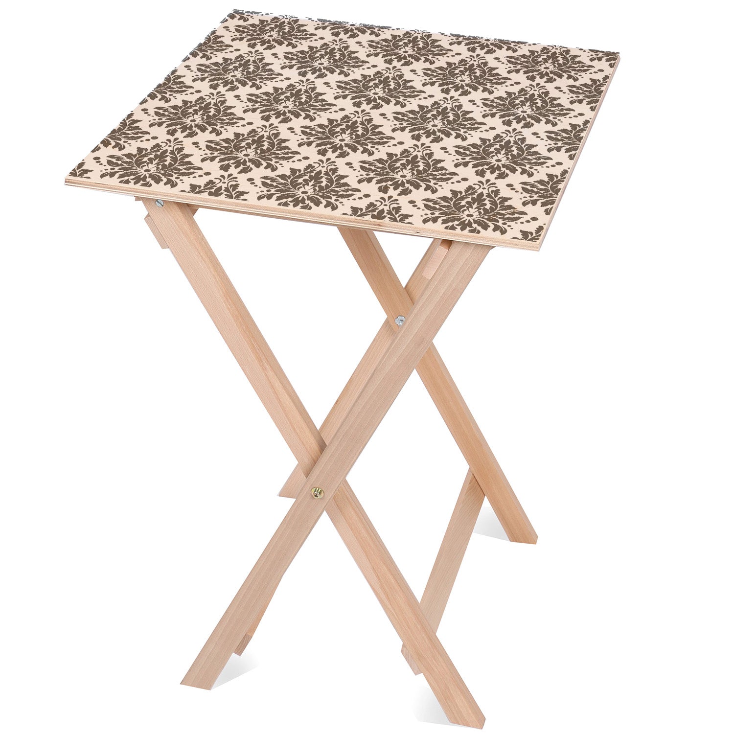 Holztisch Ornament Grau-30x40 CM