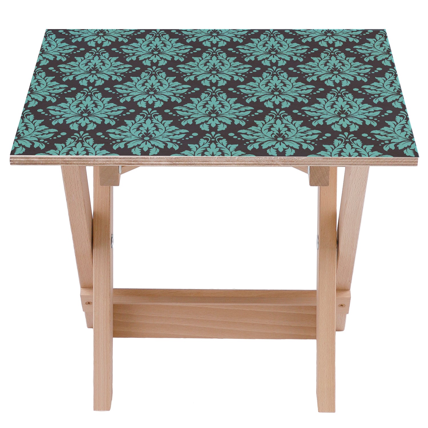 Stolik drewniany Ornament Turquoise-30x40 CM