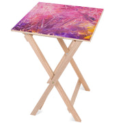 Drevený stolík Pink-50x50 CM