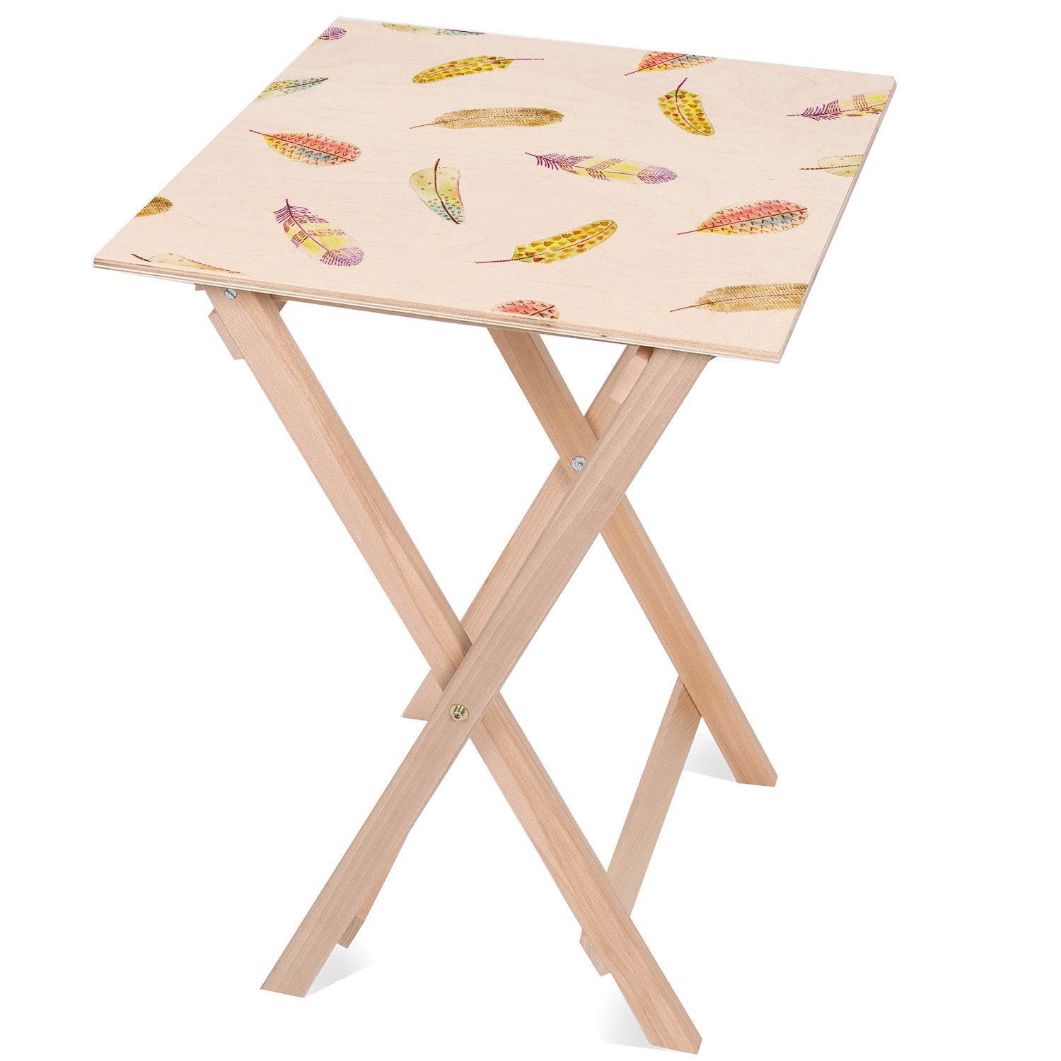 Holztisch Feathers-50x50 CM