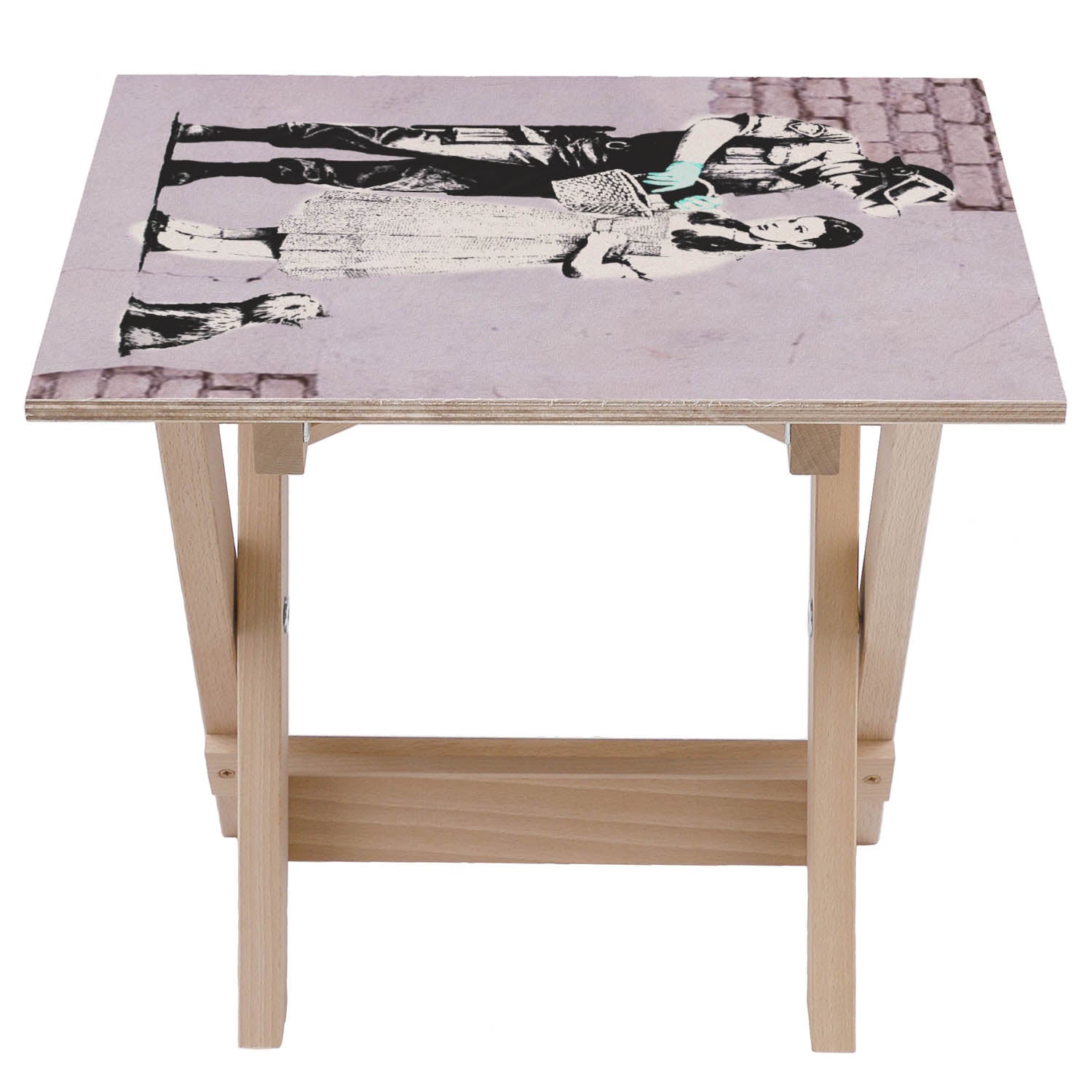 Wooden Table Policeman & Dhoroty-50x50 CM