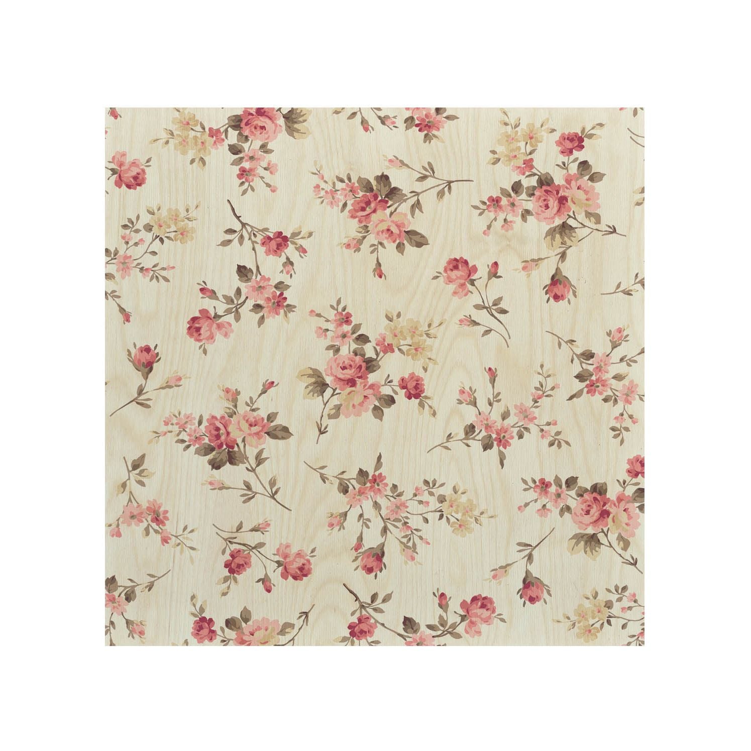 Stolik drewniany Romantic Flowers-50x50 CM