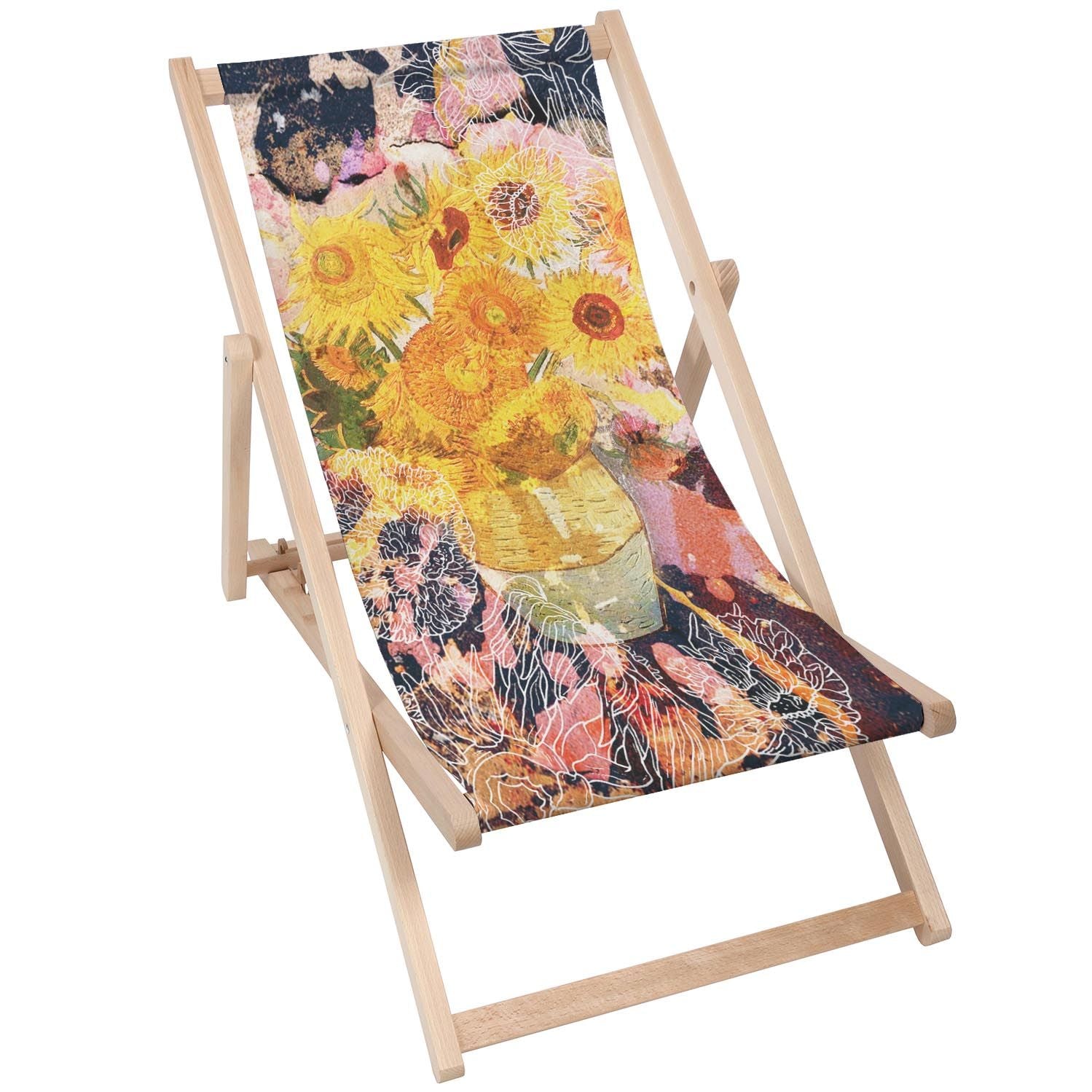 Stolik drewniany Sunflowers-30x40 CM