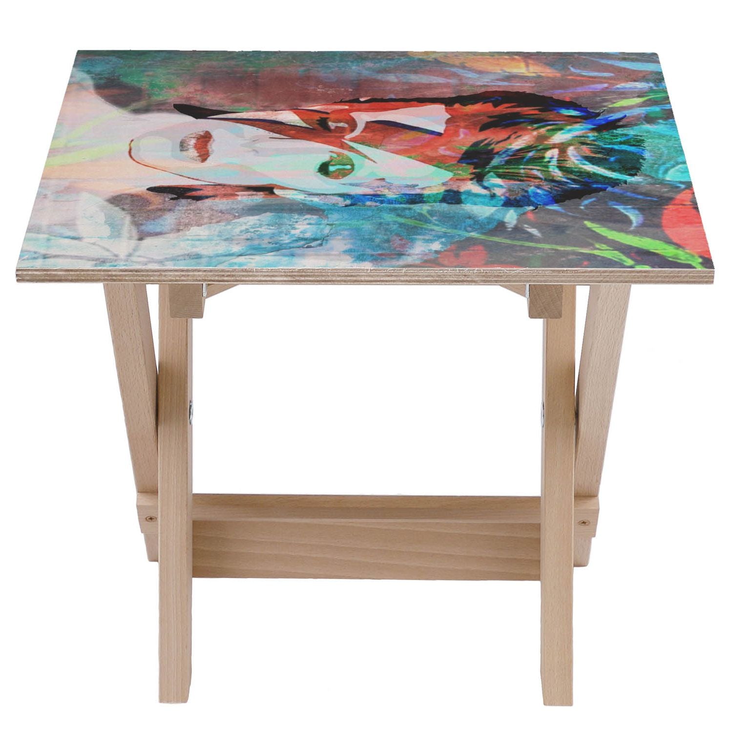 Drevený stolík Tropical David-30x40 CM