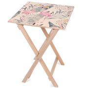 Stolik drewniany Tropical Flamingo