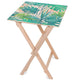 Holztisch Watercolor Leaves-50x50 CM